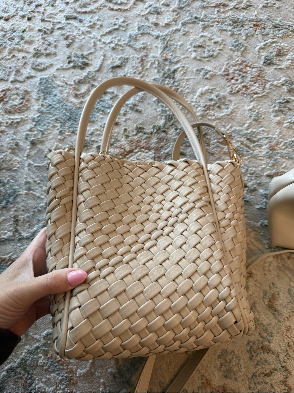 The Hollace Tote - Woven Mini Edition, Beige - Picture 8 of 13